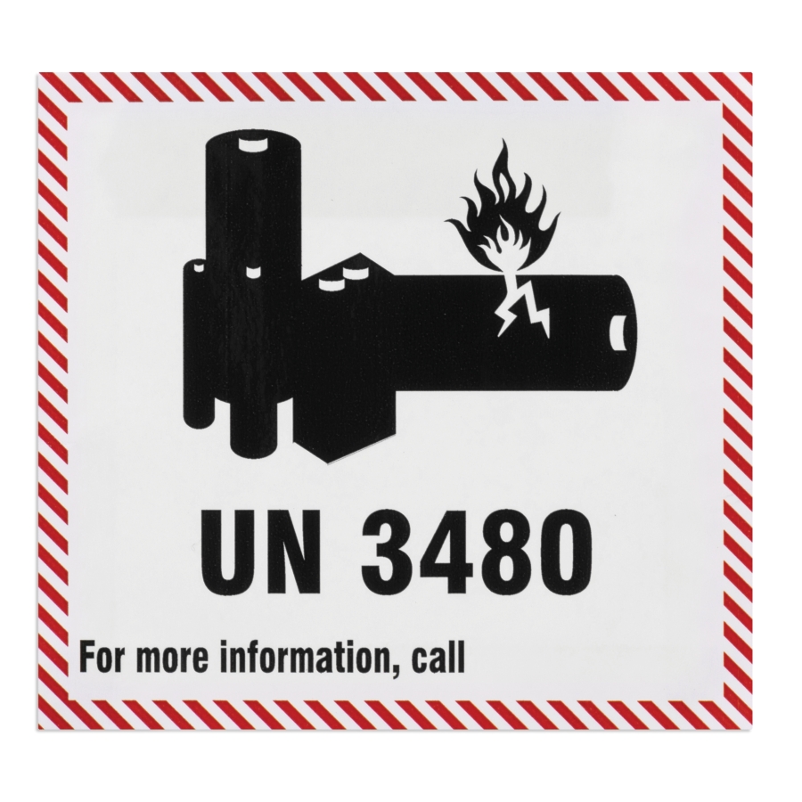 un3480 lithium-ion battery shipping mark - bat450 - new pig