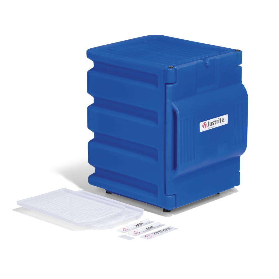 Justrite Countertop Polyethylene Corrosive Cabinet - CAB411 - New Pig