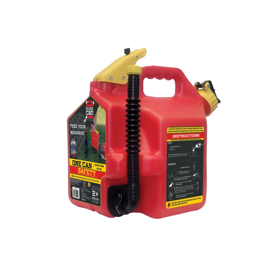 Safety Gas Can for Fueling Machinery: SureCan - CAN540 - New Pig