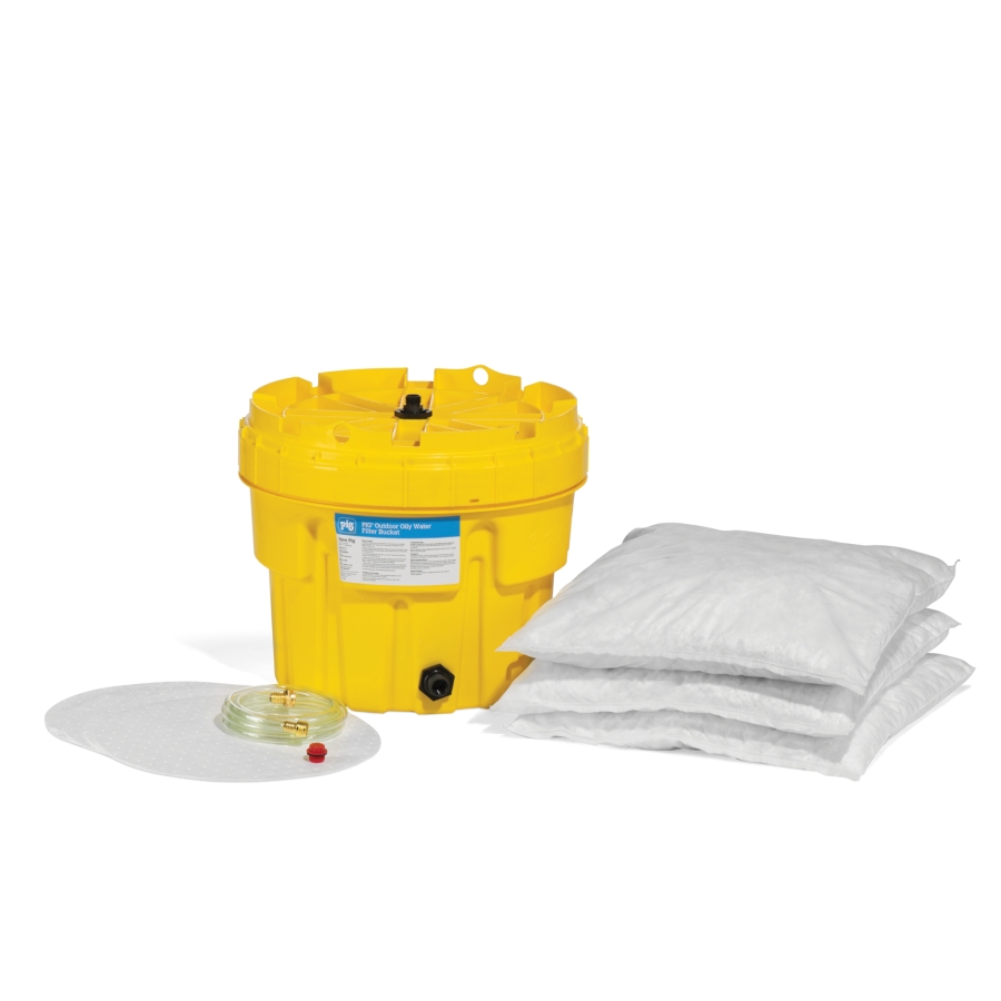 Water Filter Bucket for Oily Water: Outdoor Usage - FLT730 - New Pig