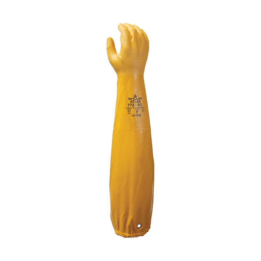 新品 PHINGERIN 24AW PG1 ARM WARMER MUSTARD Full-Arm Gloves with Chemical Resistance - GLV1312 - New Pig