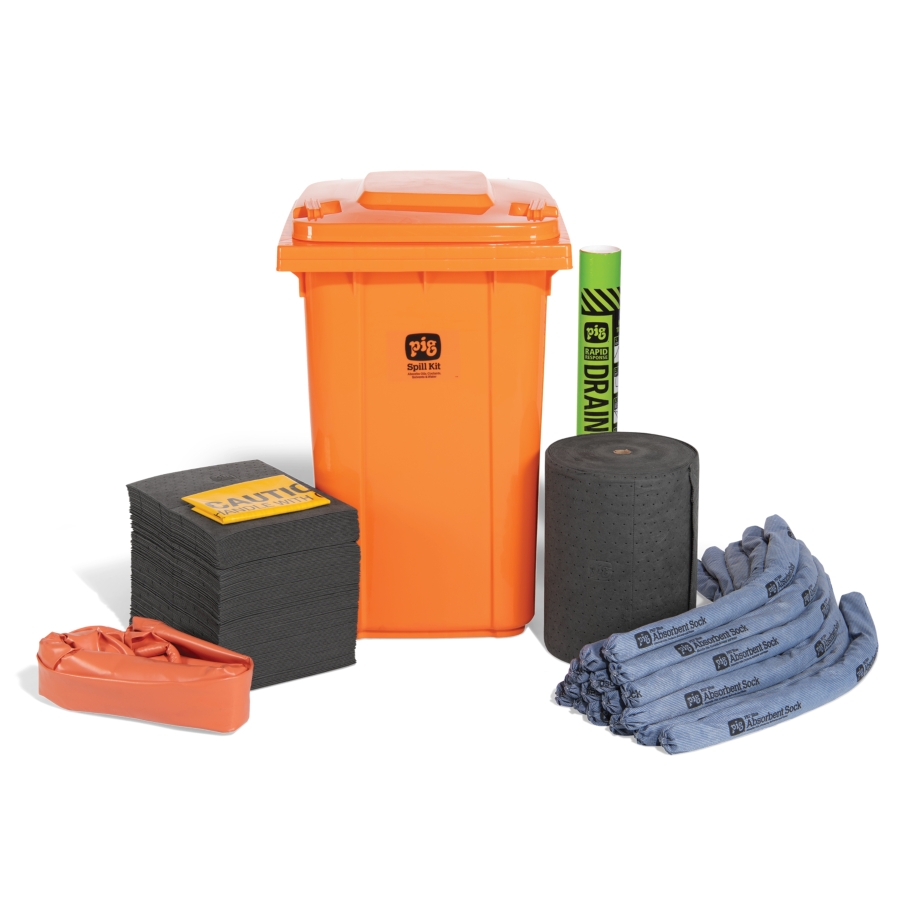 PIG® Loading Dock Mobile Spill Kit and DrainBlocker: Large