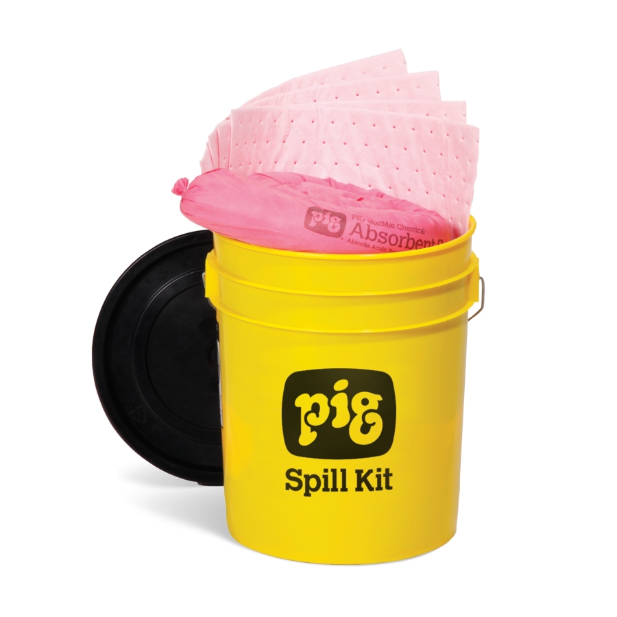 PIG® HazMat Spill Kit in High-Vis Economy Container - KIT3200