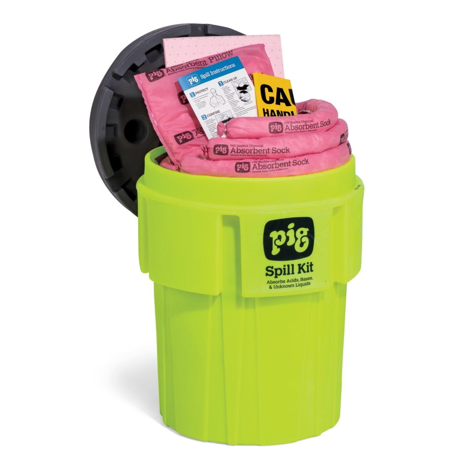 その他 L GEAR SOLID Trading Card PIG #010 PIG® HazMat Spill Kit in High-Visibility Container - KIT363 - New Pig