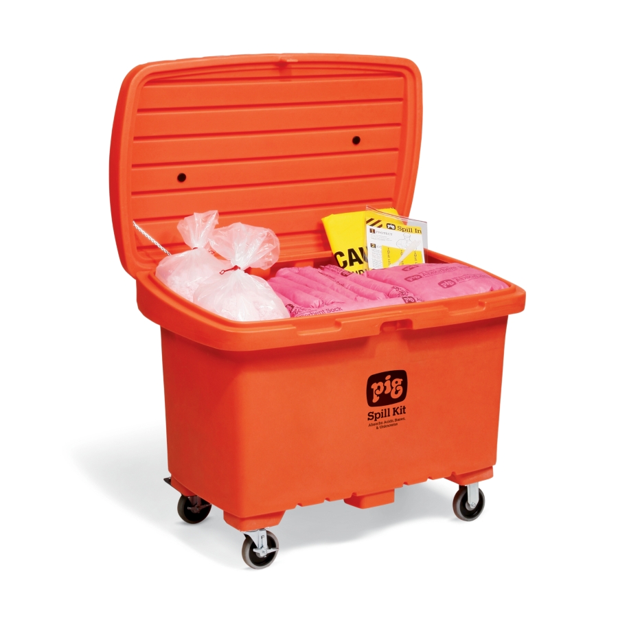 PIG® HazMat Spill Kit in High-Visibility Storage Chest - KIT379