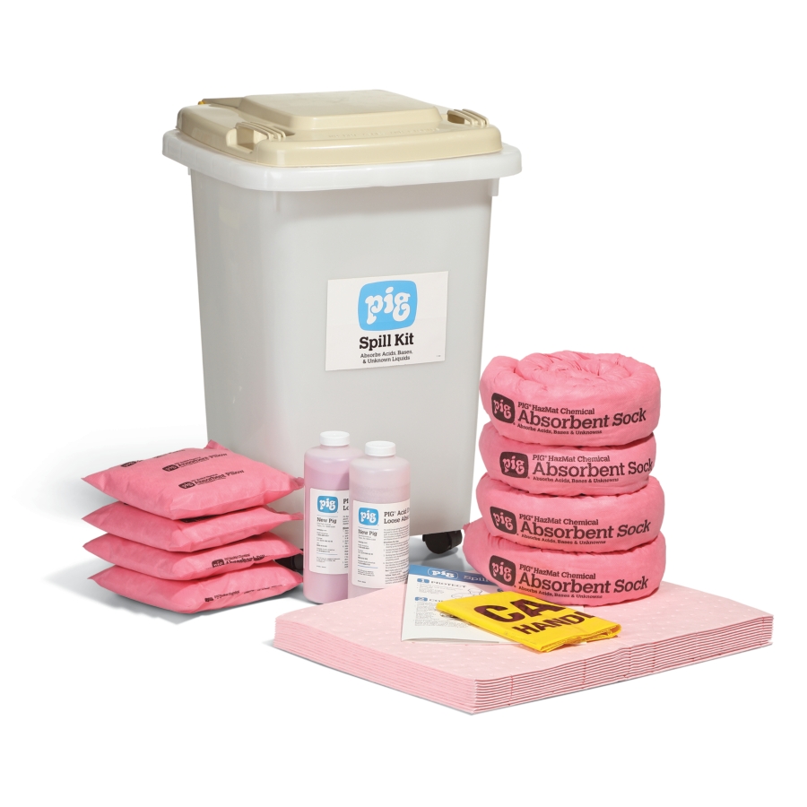 シールドプレイバトルキット 英語版 PIG® HazMat Spill Kit in See-Thru Mobile Container - KIT395 - New Pig