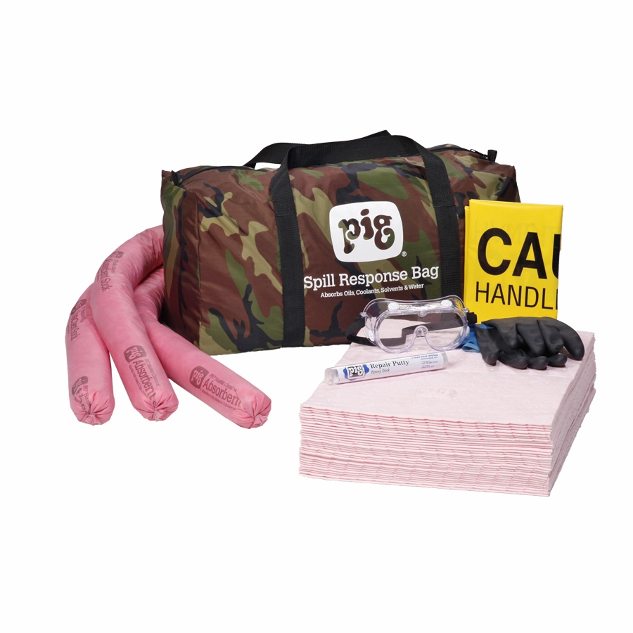 PIG® HazMat Spill Kit in Camo Duffel Bag - KIT398 - New Pig