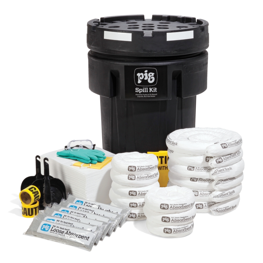 Spill Kit Station in 95-Gallon Overpack Salvage Drum