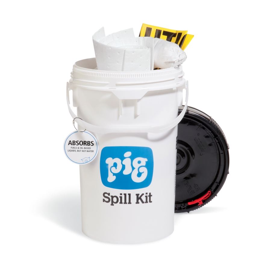 PIG® Oil-Only Spill Kit in Bucket - KIT413 - New Pig