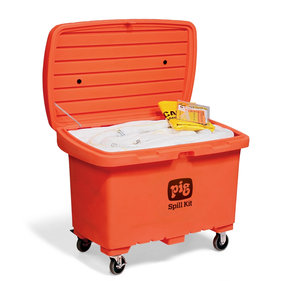 PIG® Oil-Only Spill Kit in High-Visibility Storage Chest - KIT479