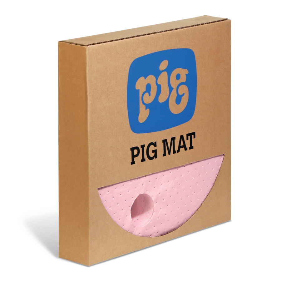 キャッシュドロアー サーマルプリンター カードリーダー レジ用品全セット Drum-Top Mats for Absorbing Chemical Drips - MAT355 - New Pig