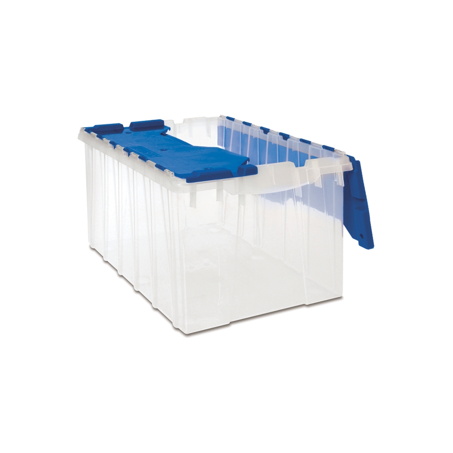 Akro-Mils® Storage Tote with Lid: Stack or Nest - MTL1677 - New Pig