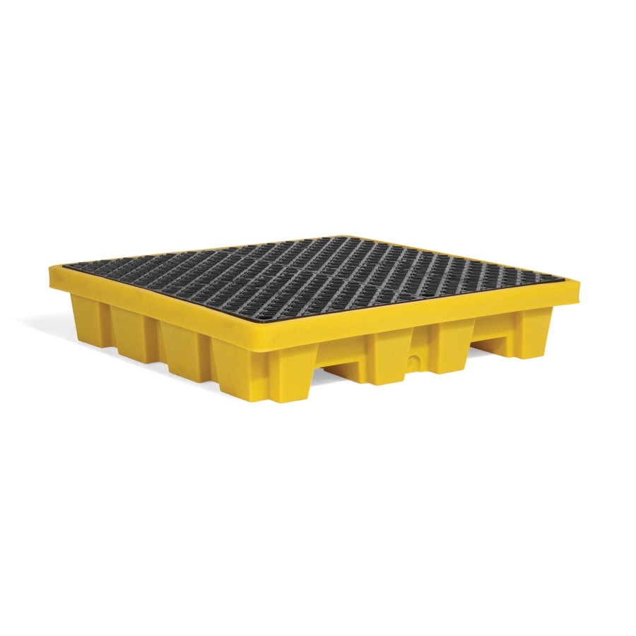 Spill Containment Pallet: Holds 4 55-Gallon Drums - PAK7002 - New Pig