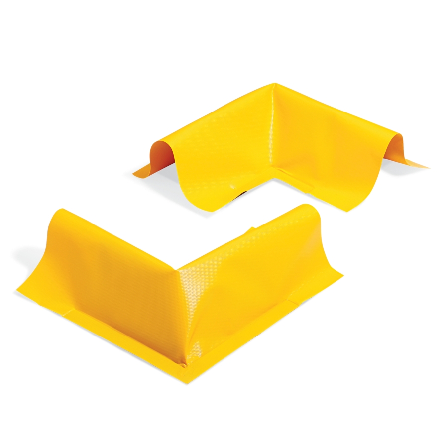 Embout Mural Pour Berme De Déversement PIG PLR512 Build-A-Berm - Jaune Polyuréthane - Neuf