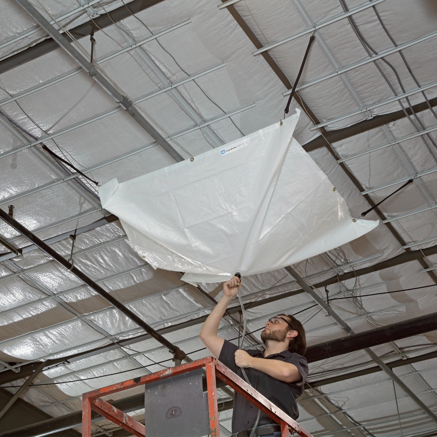 Leak Diverter Tarp for Roof Leak Repair - TLS462 - New Pig