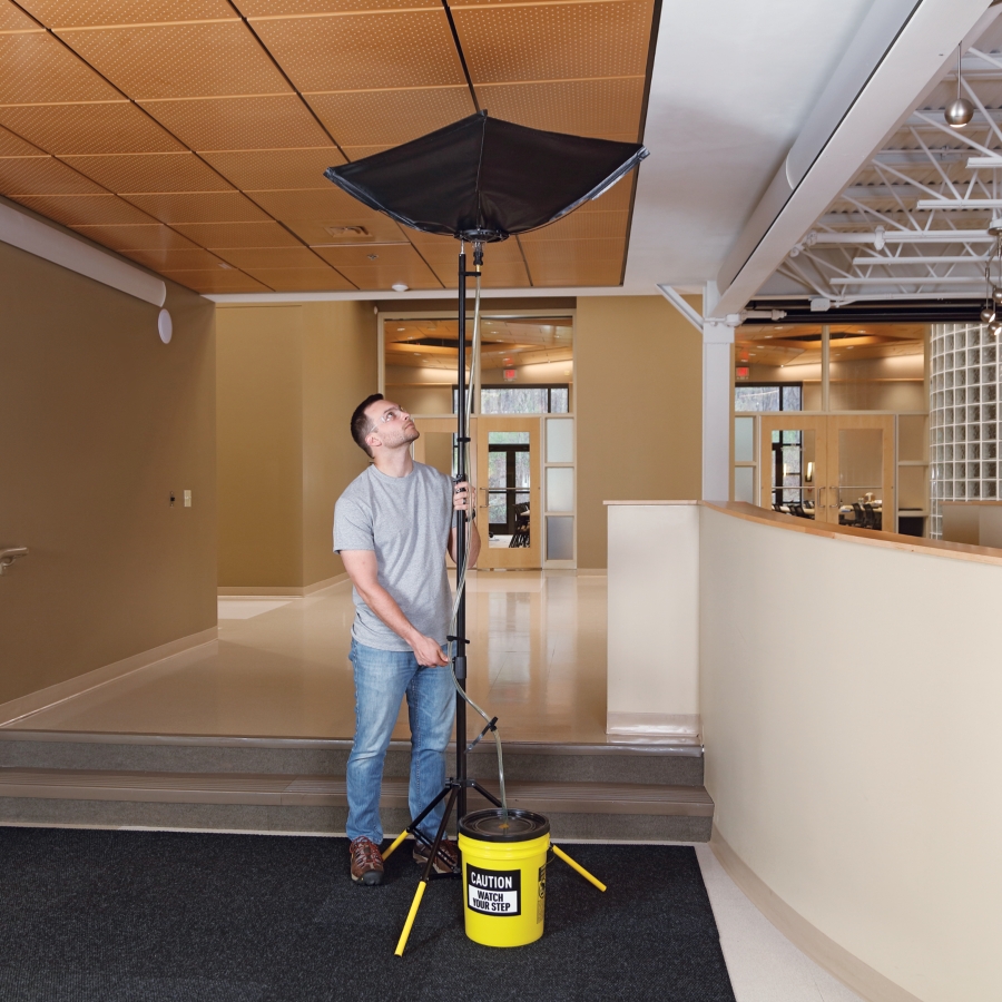 Leak Diverter for Busy Areas with High Ceilings - TLS820 - New Pig