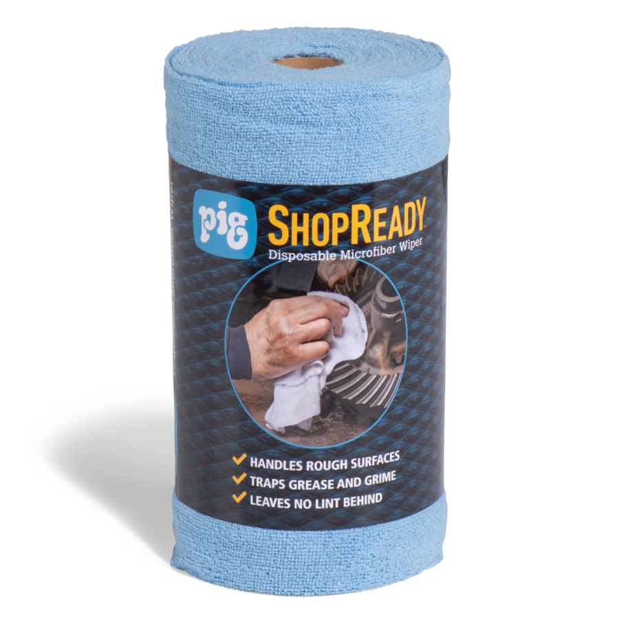 PIG® ShopReady™ Disposable Microfiber Wipers: Roll - WIP450 - New Pig