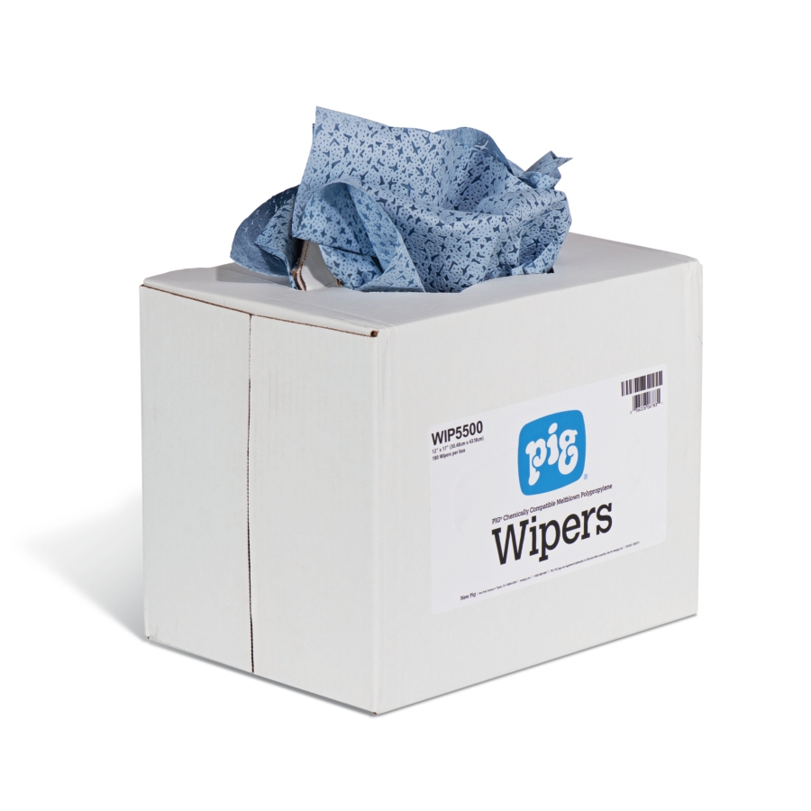 Wipers for Chemical Cleanup: Meltblown Poly - WIP5500 - New Pig