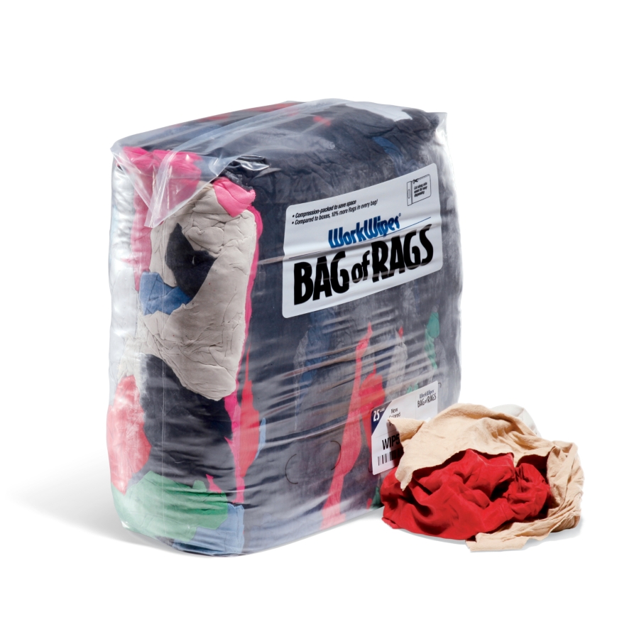 【新品未使用】生刷り入りSTUDIOwad TheArthヘキ次郎　収納袋 WorkWipes® New Colored T-Shirt Rags in Bag - WIP559 - New Pig