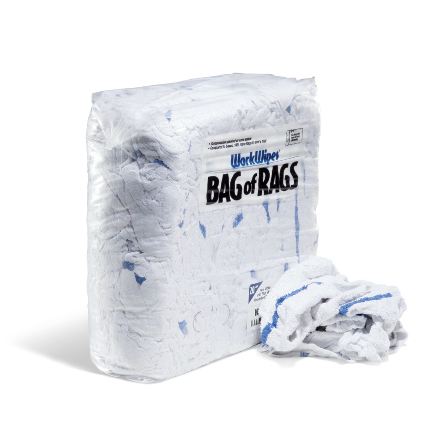 WorkWipes® New White Terry Towel in Bag - WIP581 - New Pig