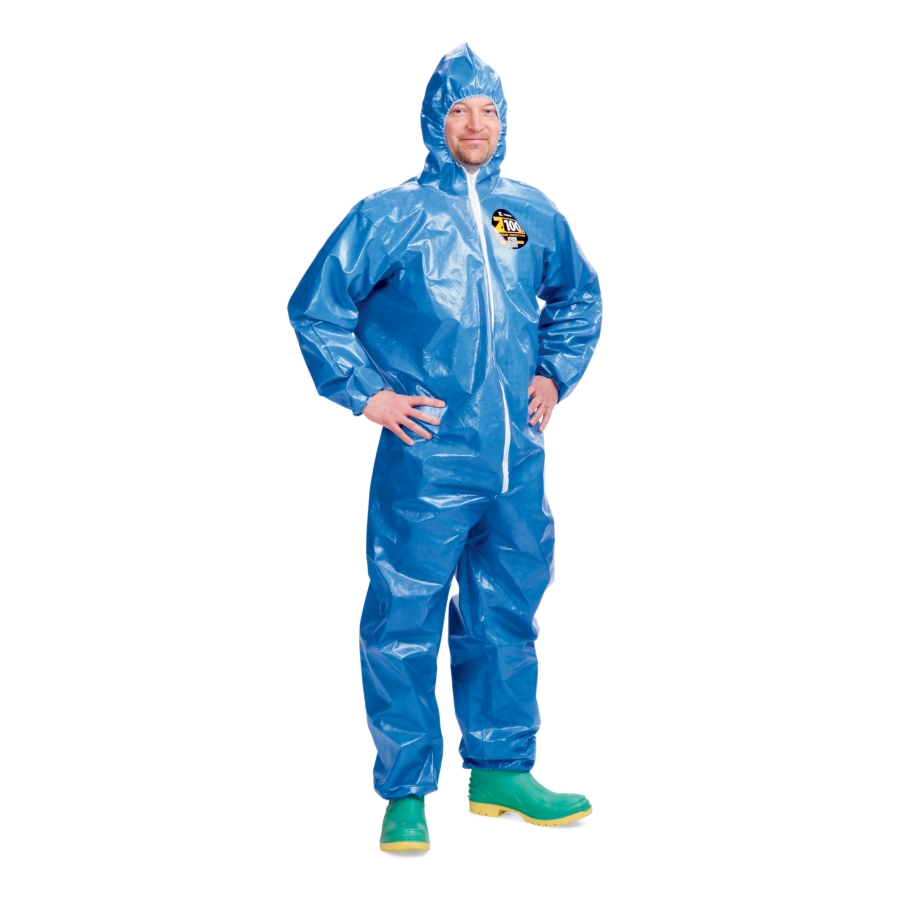 Level B/C Coveralls with Attached Hood: Zytron® 100XP
