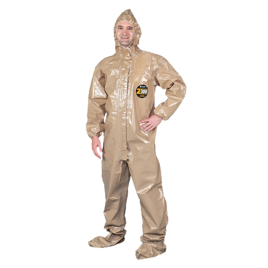 Level B/C Coveralls with Boot Covers and Hood: Zytron 300 Level B/C Coveralls with Boot Covers and Hood: Zytron 300