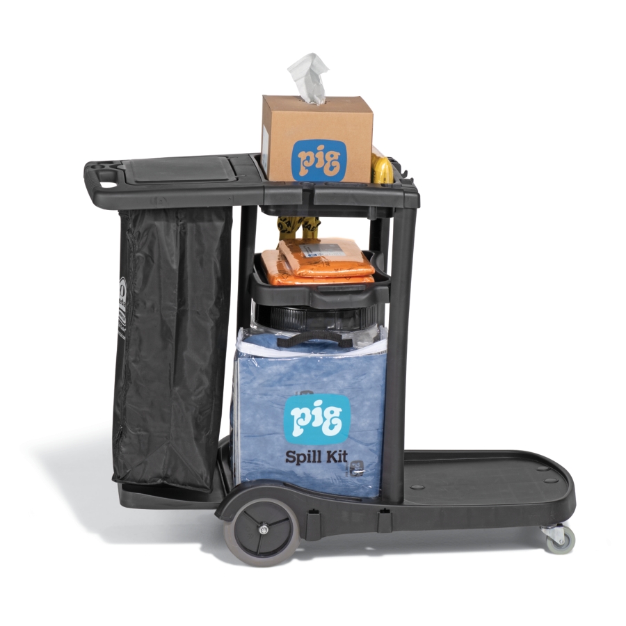 PIG® Cart and Supplies Kit for Water Cleanup - WTR300 - New Pig