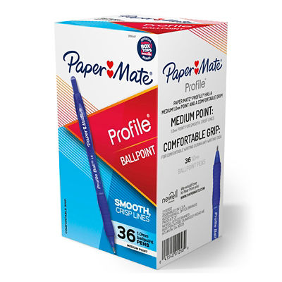 Paper Mate Profile Retractable Ballpoint Pens, Medium Point (1.0mm)