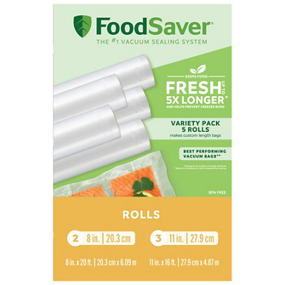 FoodSaver&reg; 8" & 11" Vacuum Seal Rolls, Multi Pack