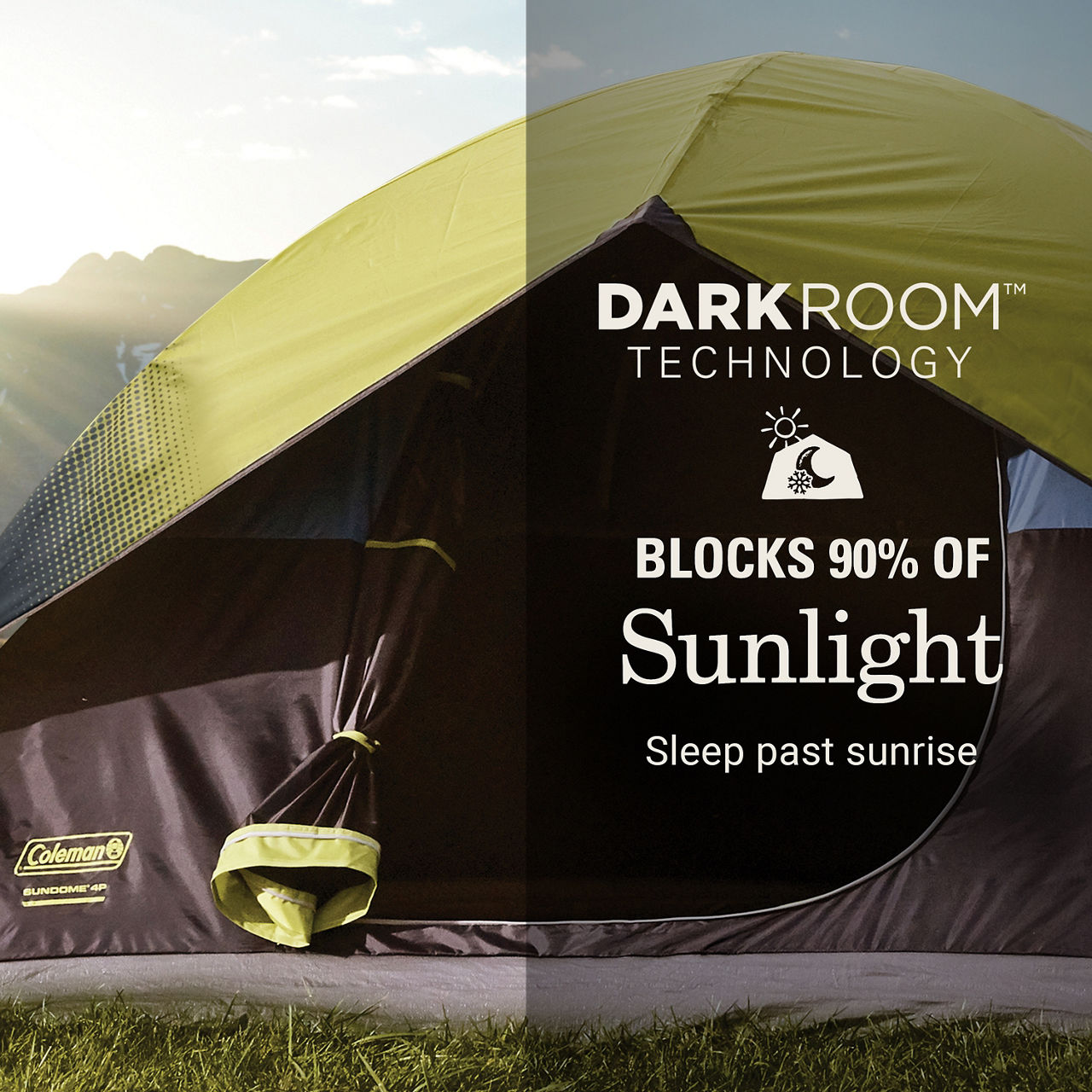4-Person Dark Room Sundome Tent | Coleman