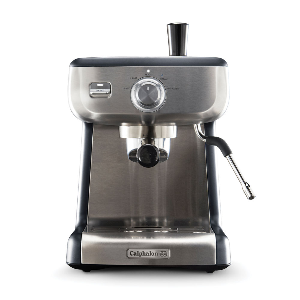 Temp iQ Espresso Machine With Steam Wand, Stainless | Calphalon