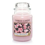 pink carnation large jar candles