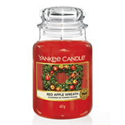 Red Apple Wreath Candle
