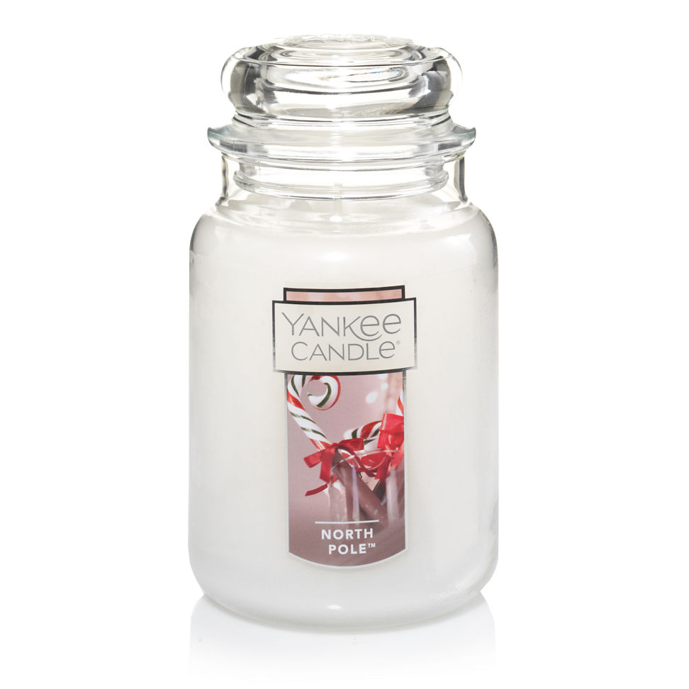 north pole white candles