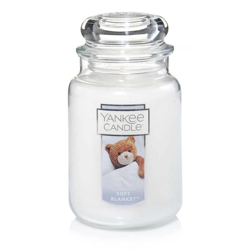 soft blanket white candles