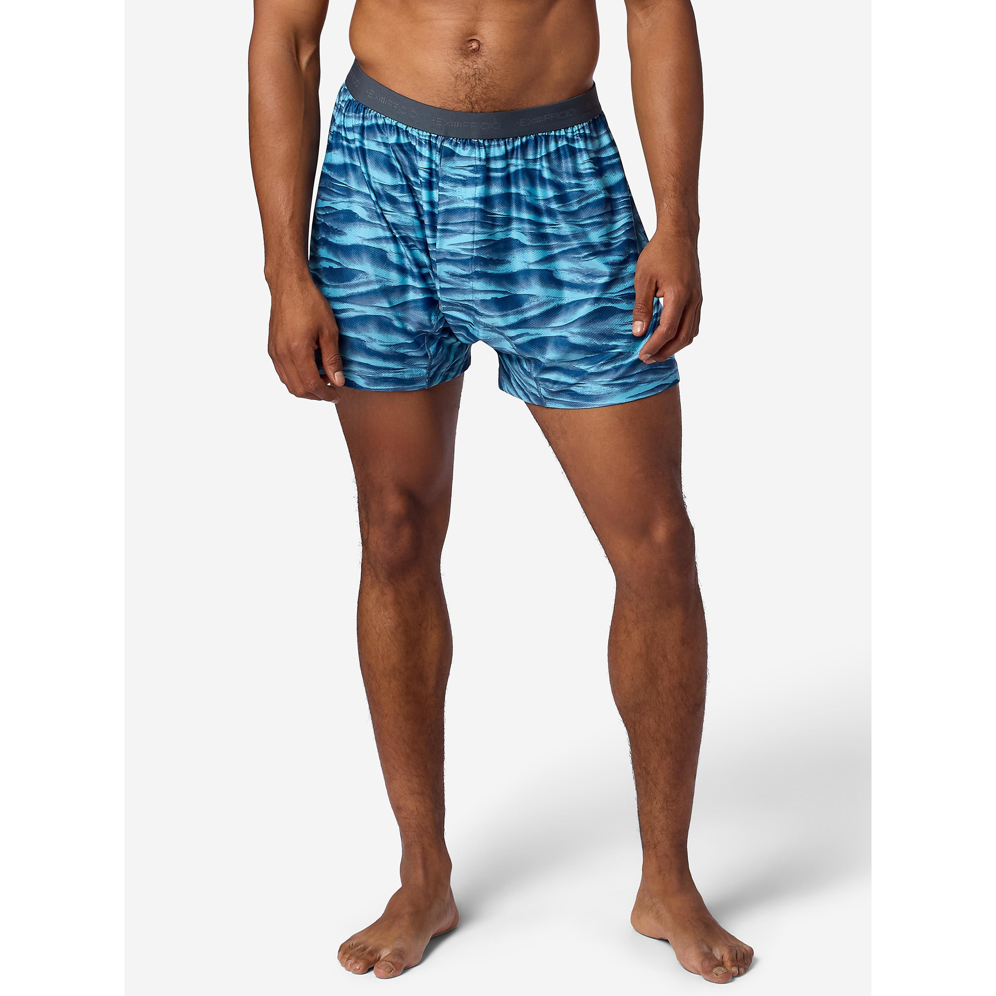 ExOfficio Men's Give-N-Go 2.0 Boxer in Summer Waves - Size: Medium
