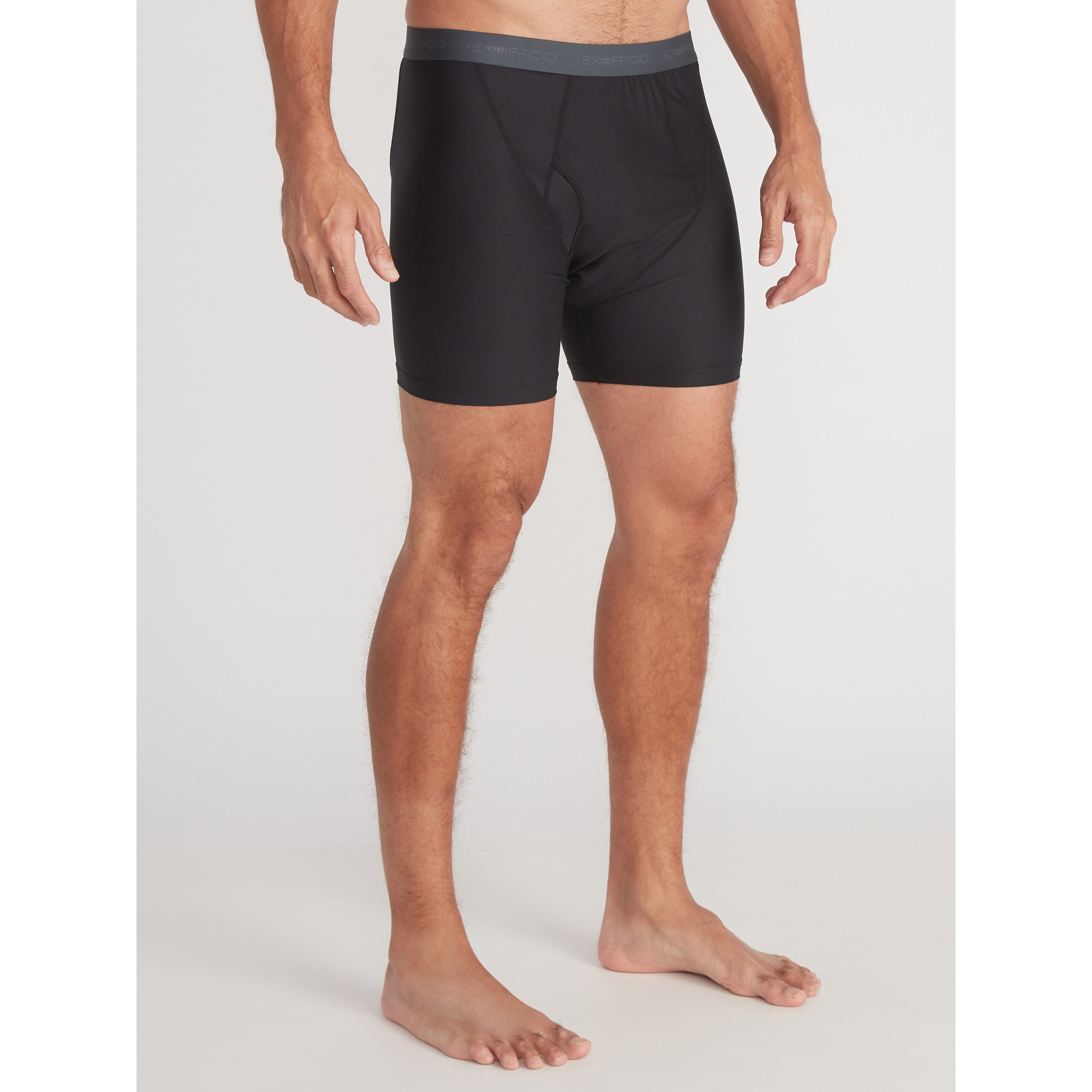 Ex Officio Men's Give-N-Go 2.0 Boxer Brief in Black (2416712) | Size Medium | HisRoom.com