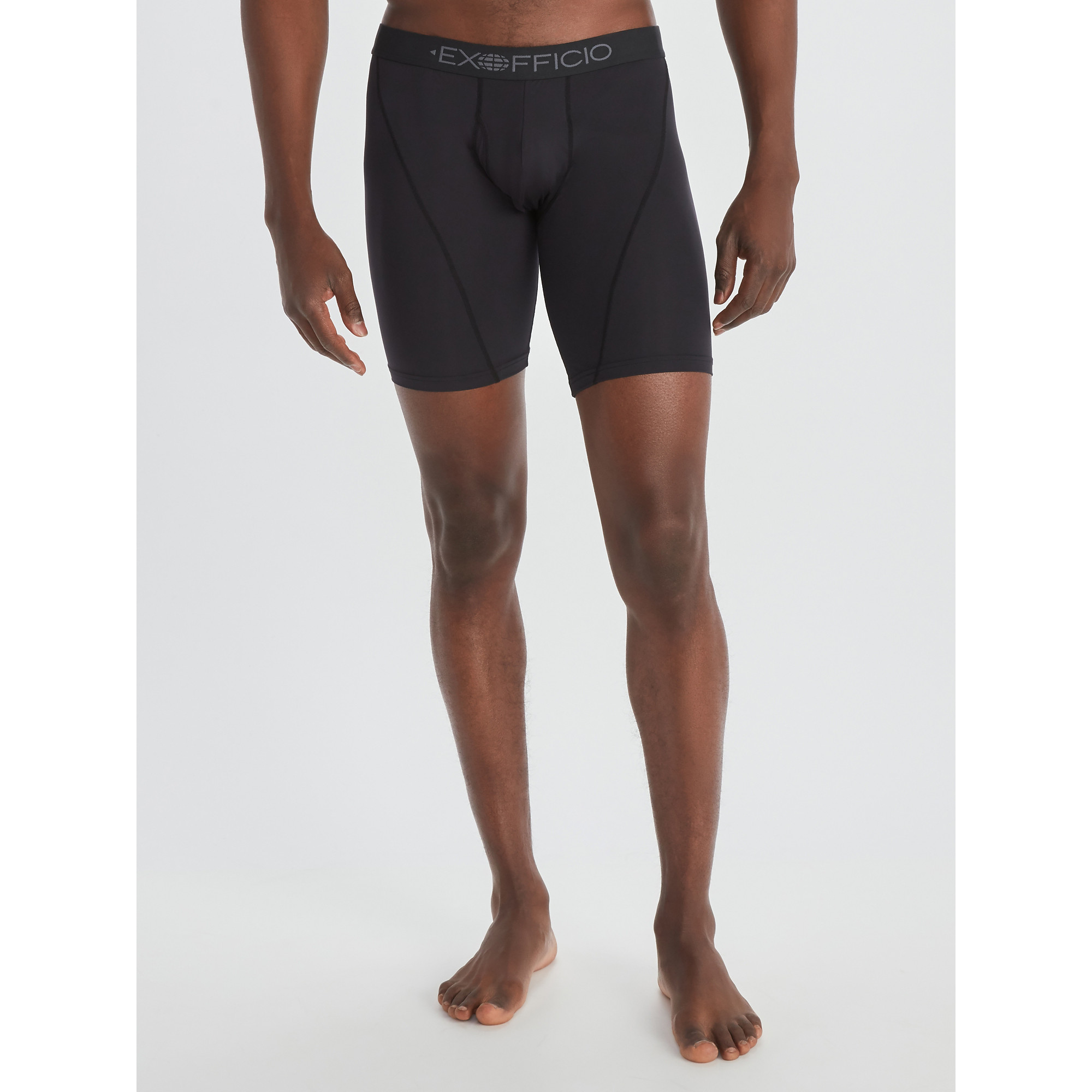 Ex Officio Men's Give-N-Go Sport 2.0 9 Inch Boxer Brief in Black (2416719) | Size 2XL | HisRoom.com