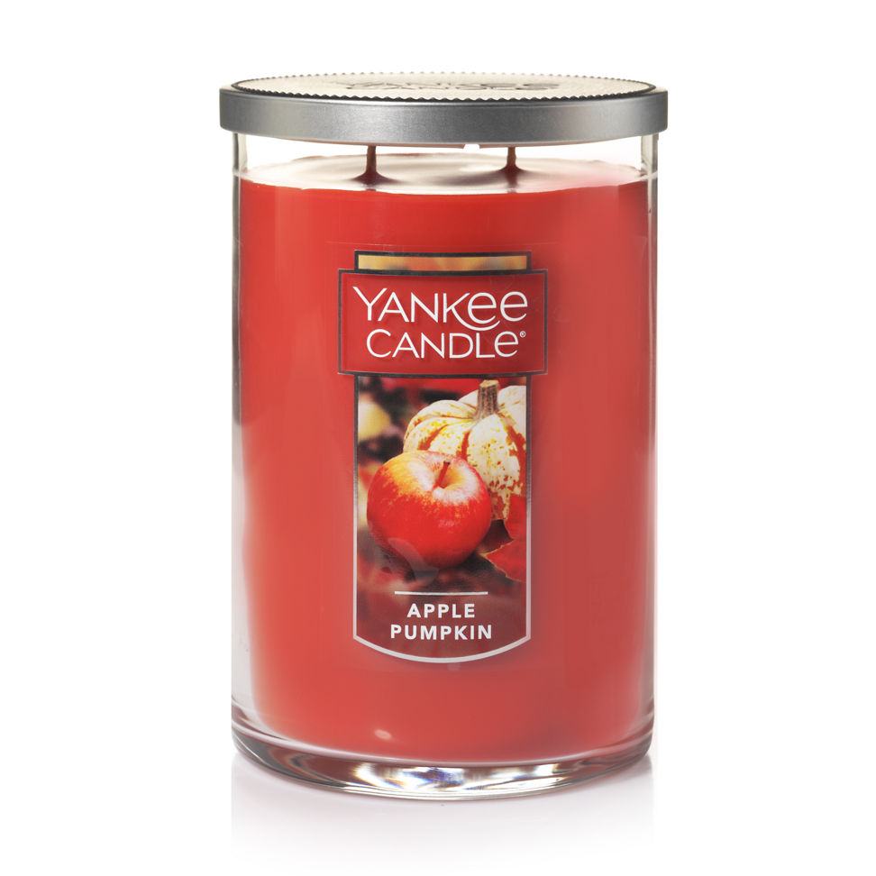 apple pumpkin orange candles