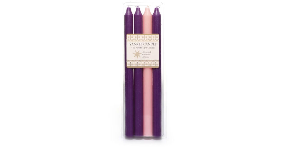 unscented taper candles