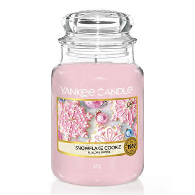 Snowflake Cookie Candle