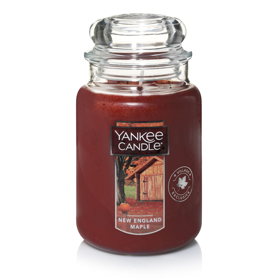 new england maple large jar candles