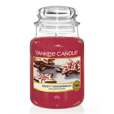 Frosty Gingerbread Candle