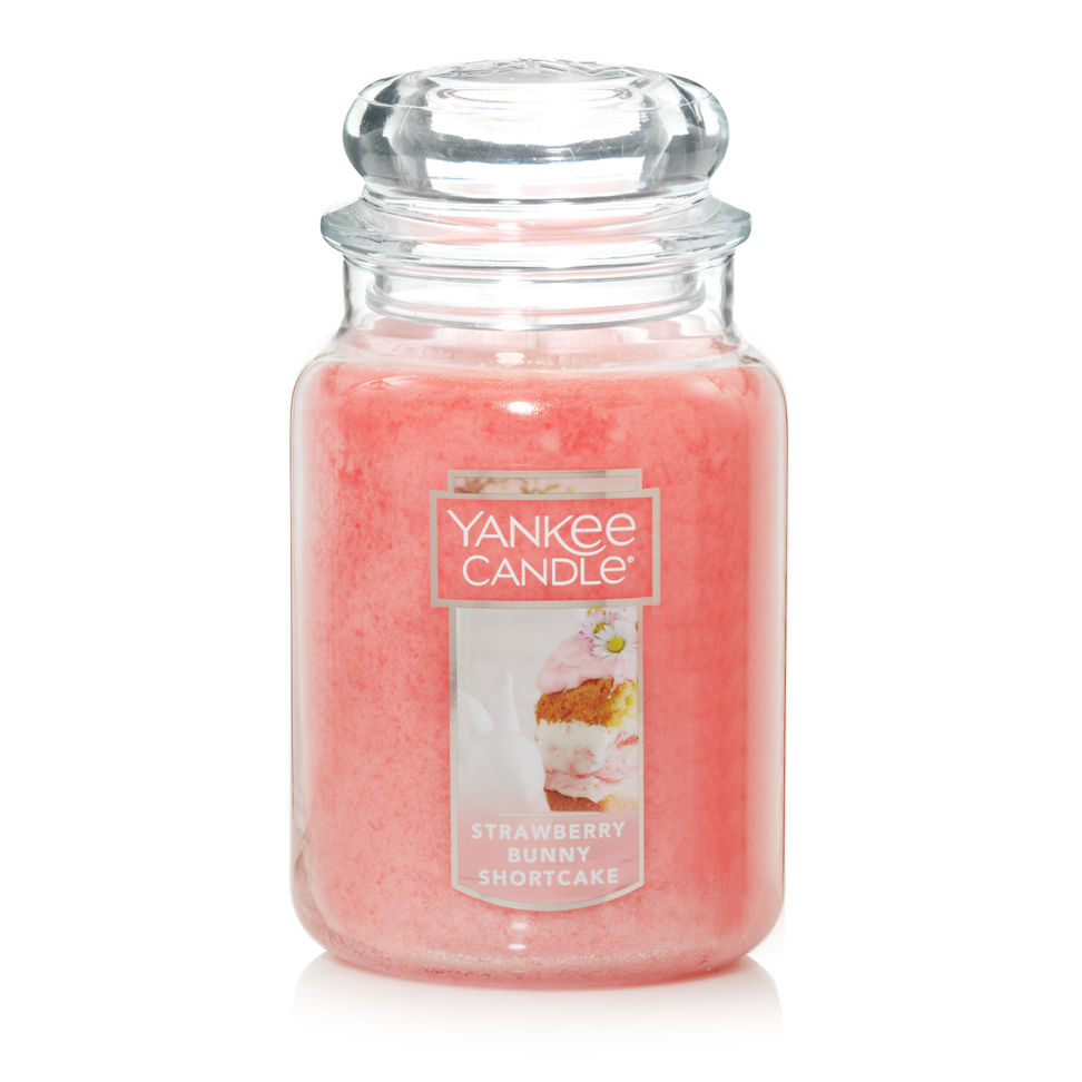 strawberry  bunny shortcake large jar candle