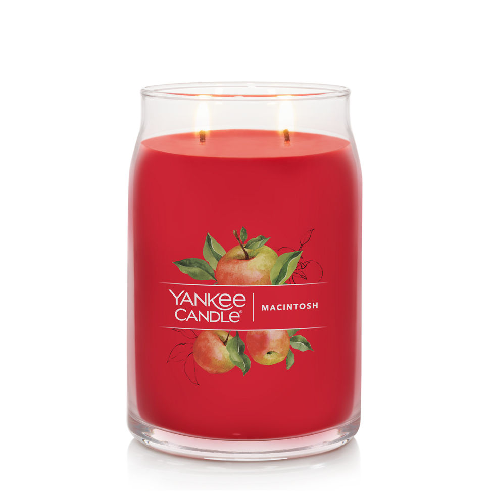 macintosh signature large jar candle