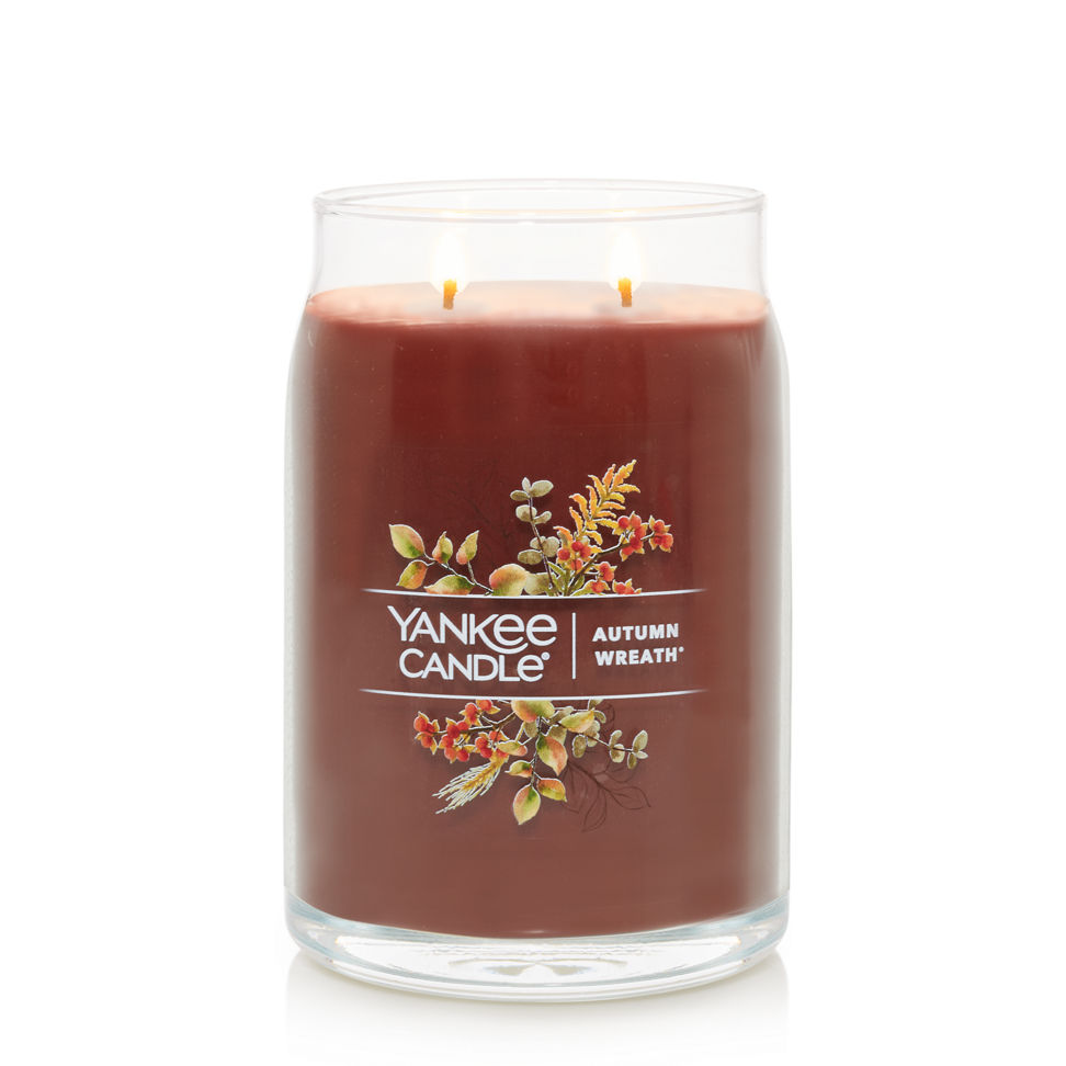 autumn wreath signature large jar candle
