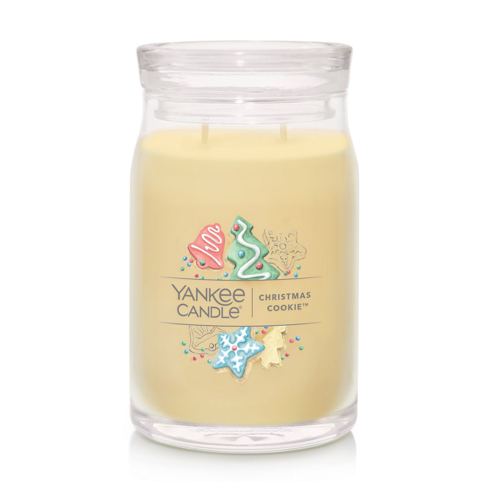 christmas cookie signature large jar candle