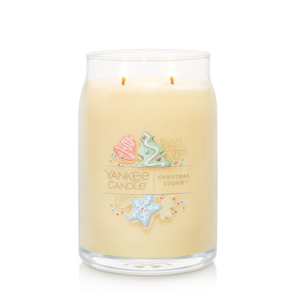 christmas cookie signature large jar candle