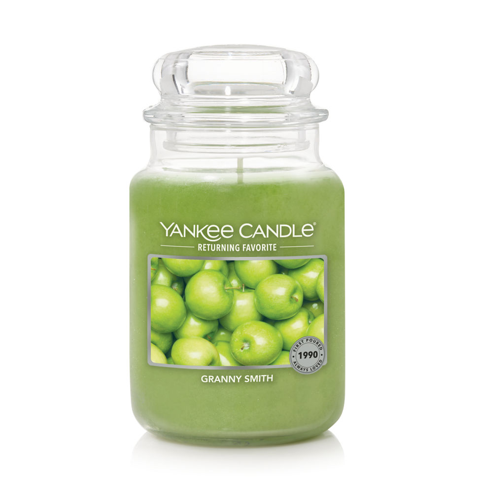 Large granny smith jar candle