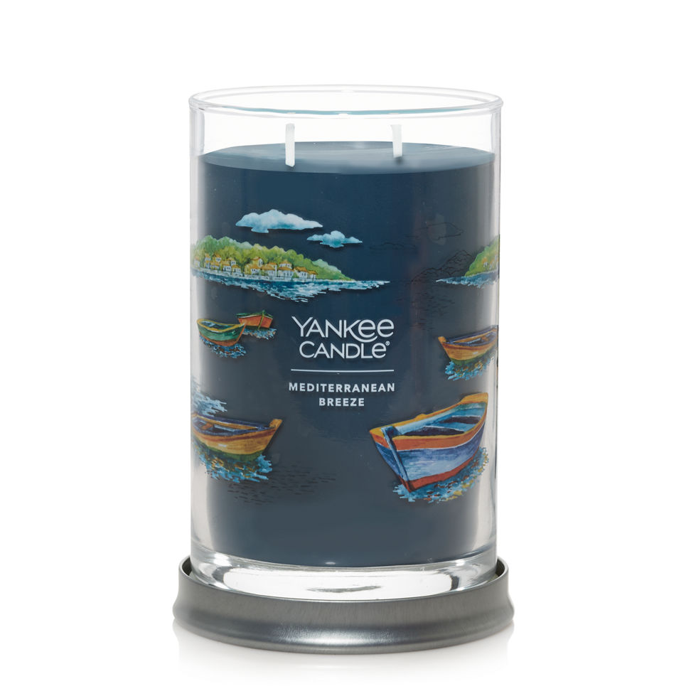 2 wick jar candle mediterranean breeze